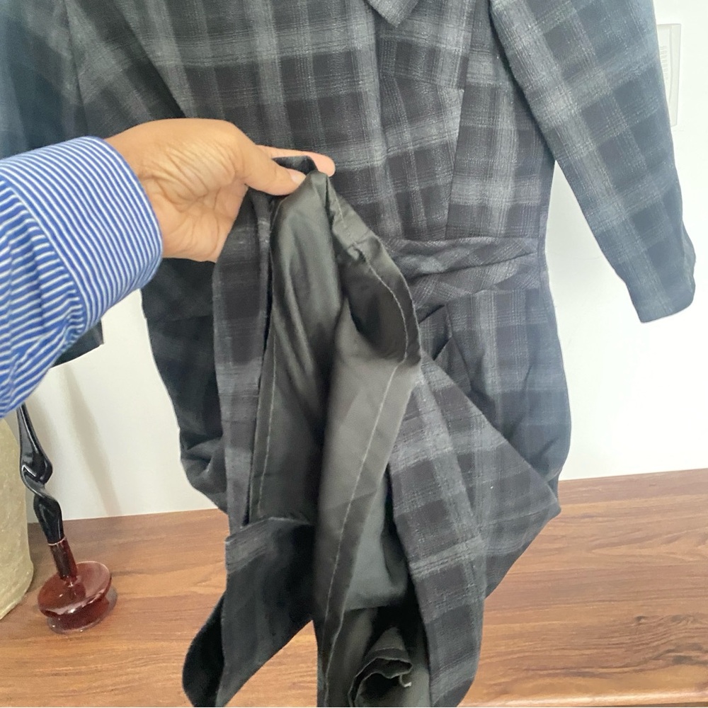 SANDRA ANGELLAZI - Plaid grey and black dress - size S - Picture 6 of 10